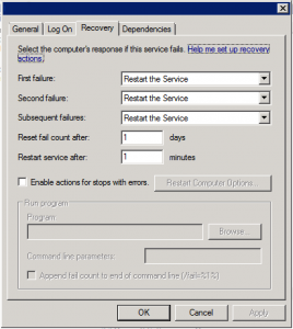 Windows Services Recovery